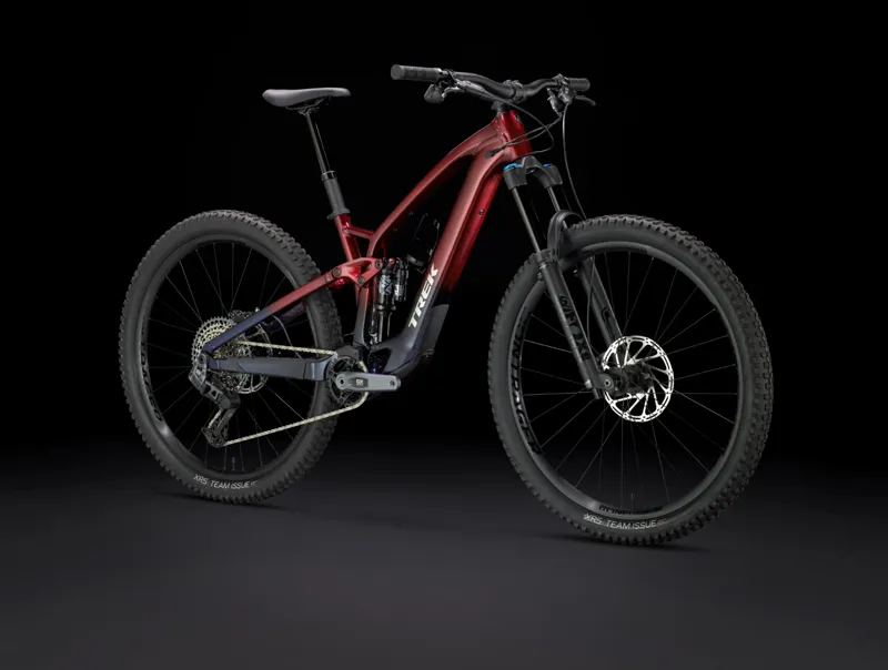 Trek Fuel EXe 8 GX AXS Full Suspension Electric Mountain Bike 2025 in Rage Red/Dark Blue-1